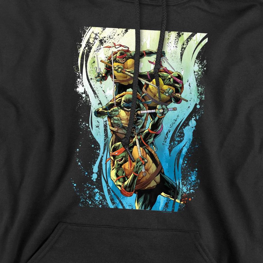 TEENAGE MUTANT NINJA TURTLE Cool Rainbow Warriors Felpa Con Cappuccio  