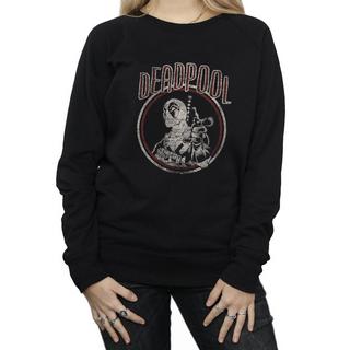 MARVEL  Deadpool Vintage Circle Sweatshirt 