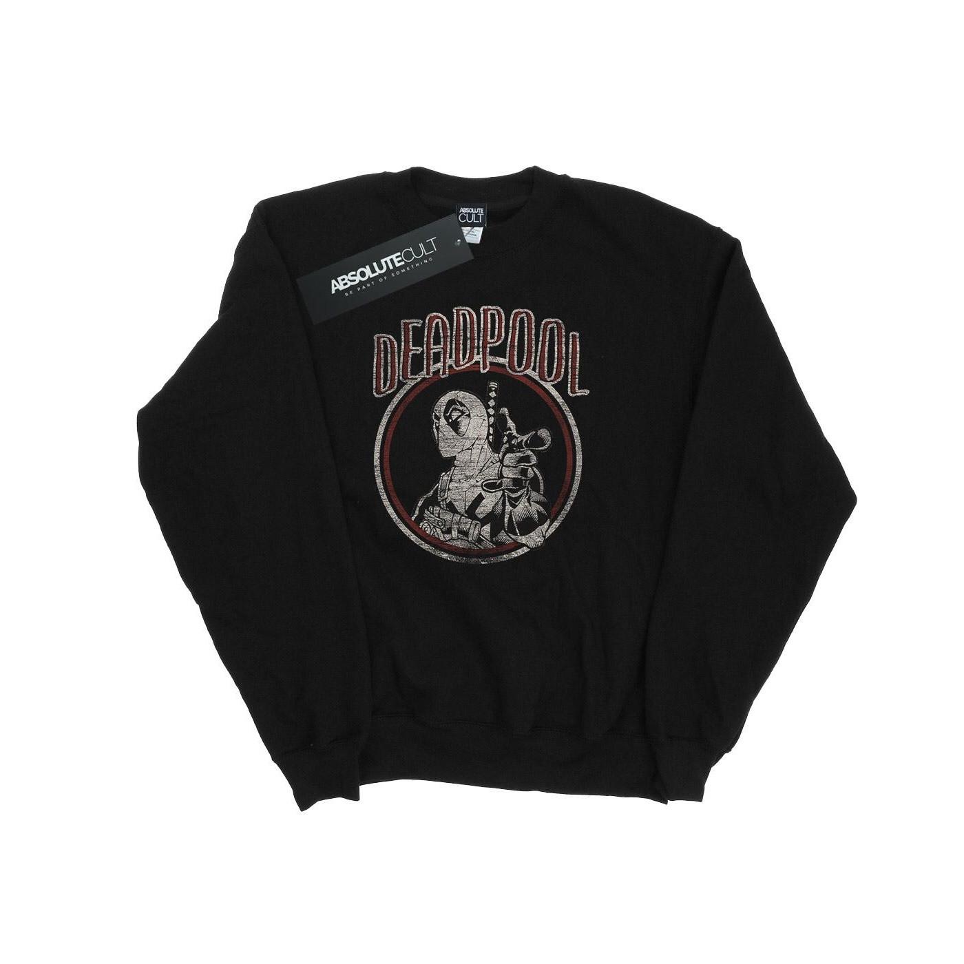 MARVEL  Deadpool Vintage Circle Sweatshirt 