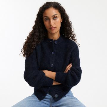 Cardigan alpaga mélangé