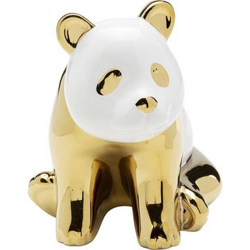 Deko Figur Sitting Panda gold 18