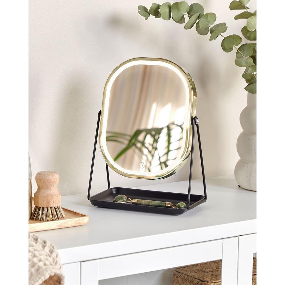 Beliani  Kosmetikspiegel aus Eisen Industriell DORDOGNE 