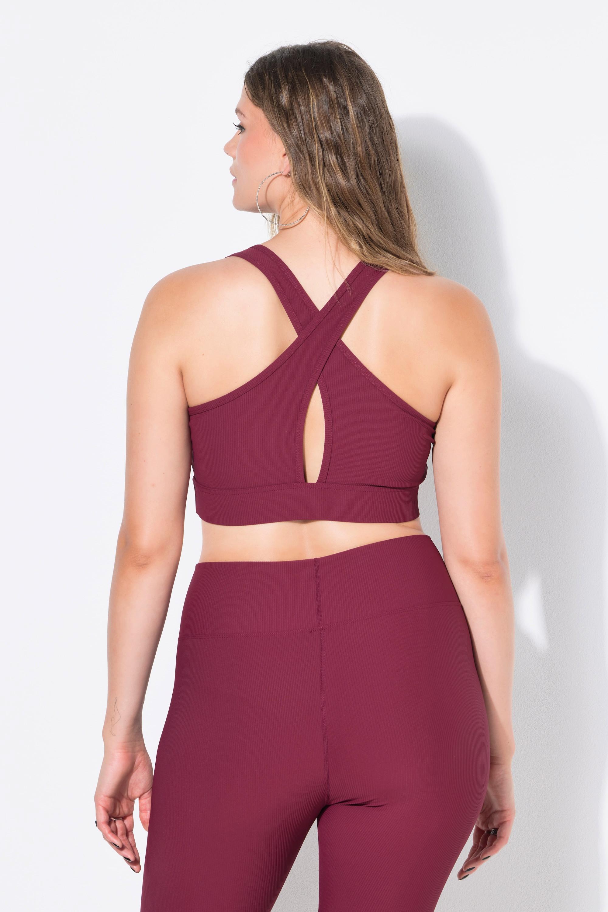 Studio Untold Soutien-gorge côtelé Bretelles croisées dans le dos  