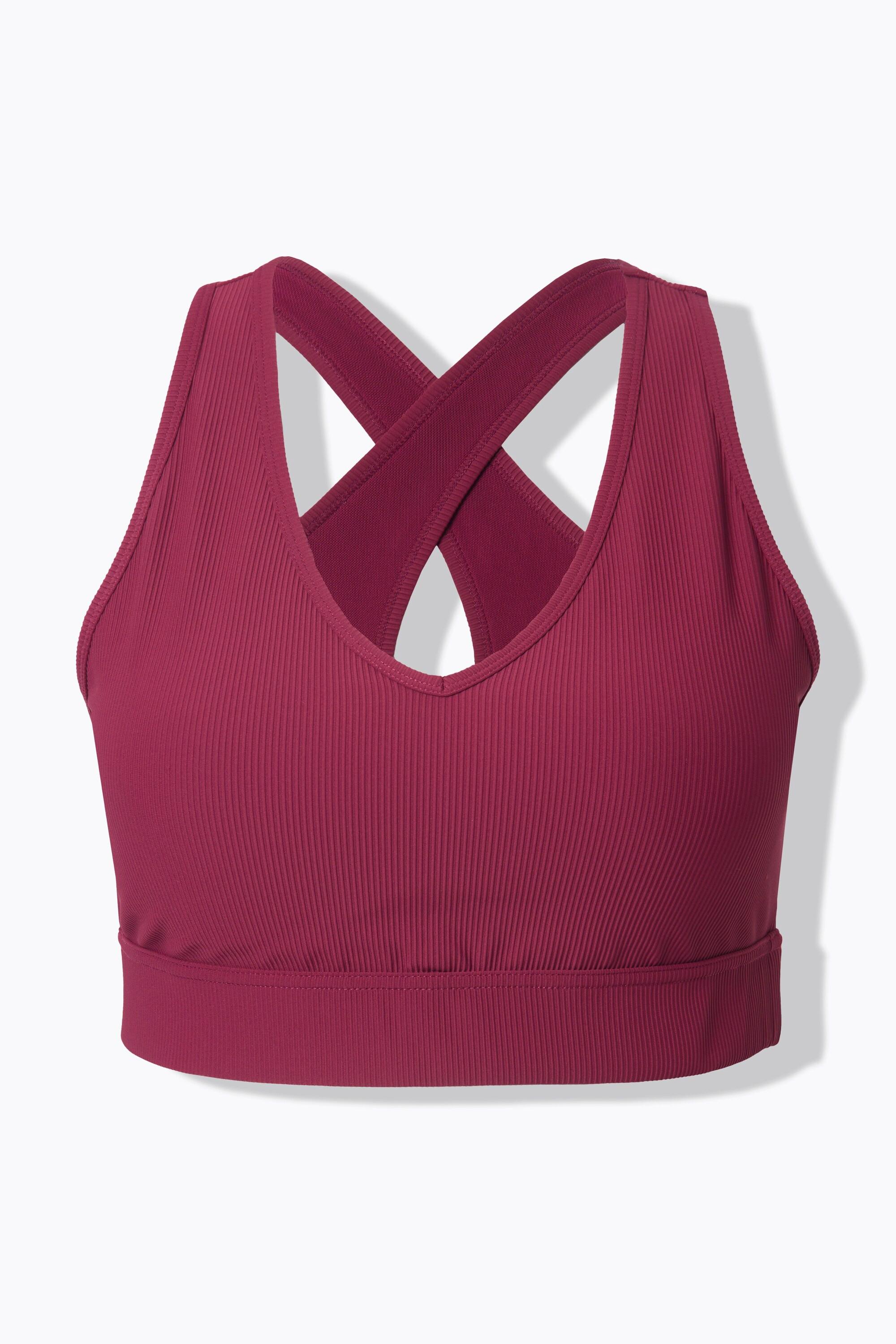 Studio Untold Soutien-gorge côtelé Bretelles croisées dans le dos  