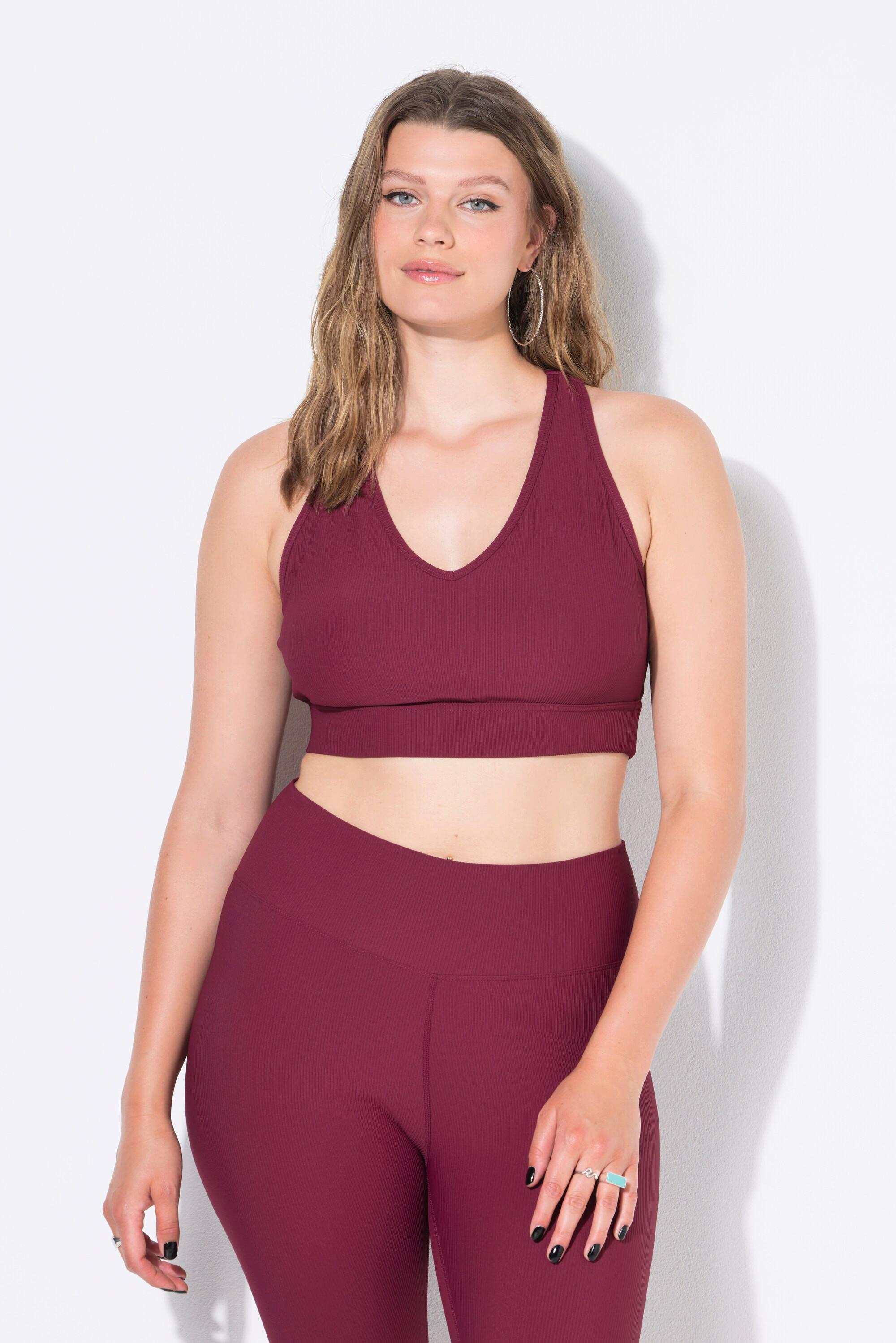 Studio Untold Soutien-gorge côtelé Bretelles croisées dans le dos  