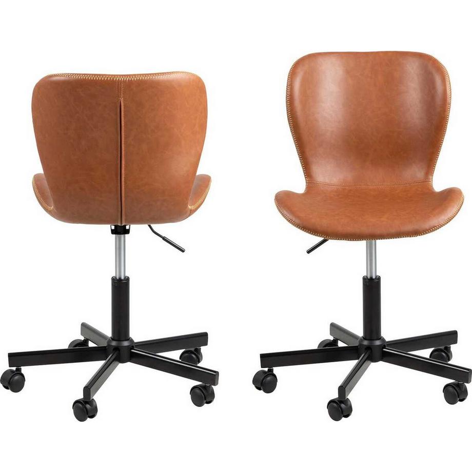 mutoni Chaise de bureau Norway Cognac  