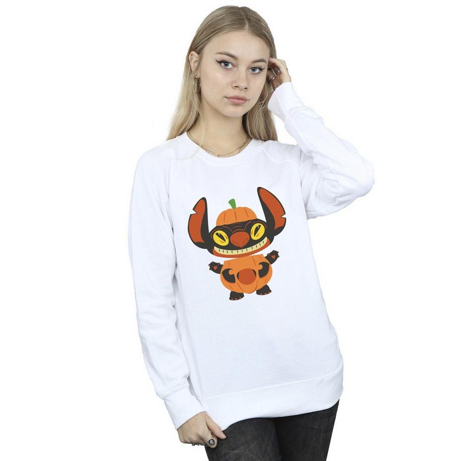 Disney Stitch Zucca Halloween Felpa  