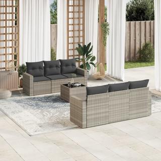 VidaXL set divano da giardino Polirattan  