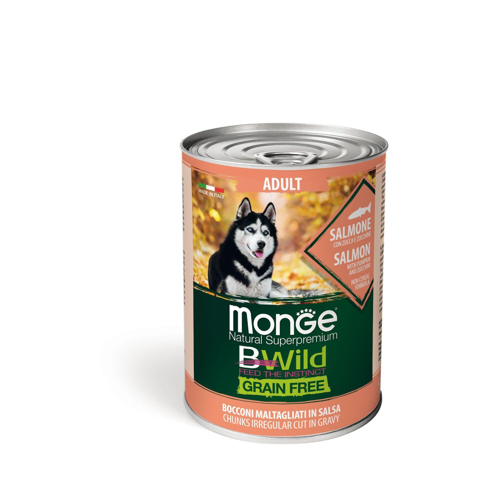 Monge  BWild Paté di salmone per cani - Multipack 