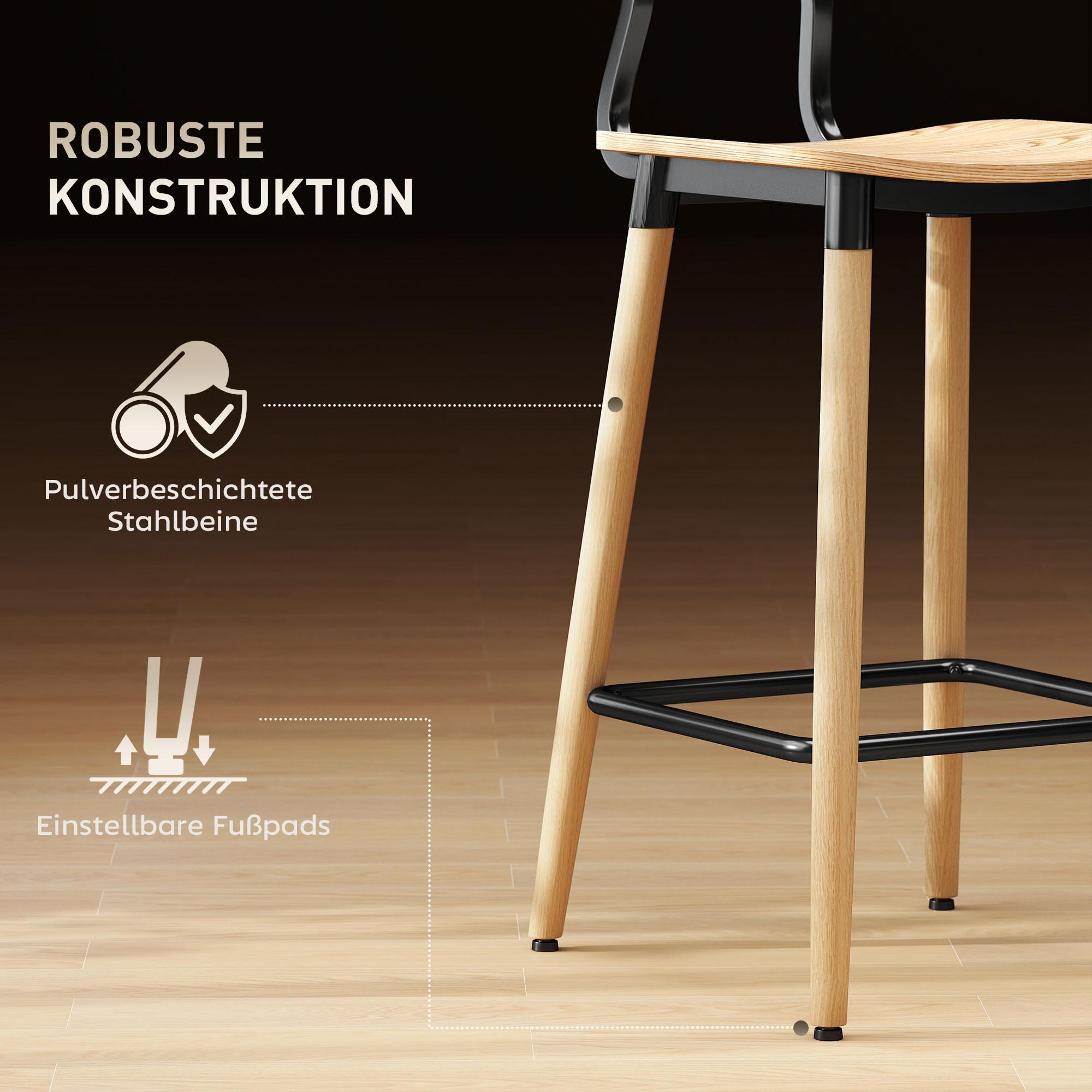 HOMCOM Tabouret de bar  