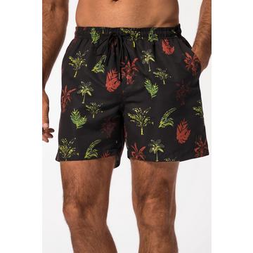 Badeshorts, Beachwear, Elastikbund, floraler Print