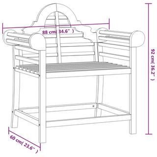 VidaXL Gartenstuhl teak  