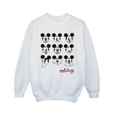 Disney  Mickey Mouse Many Faces Sweatshirt 