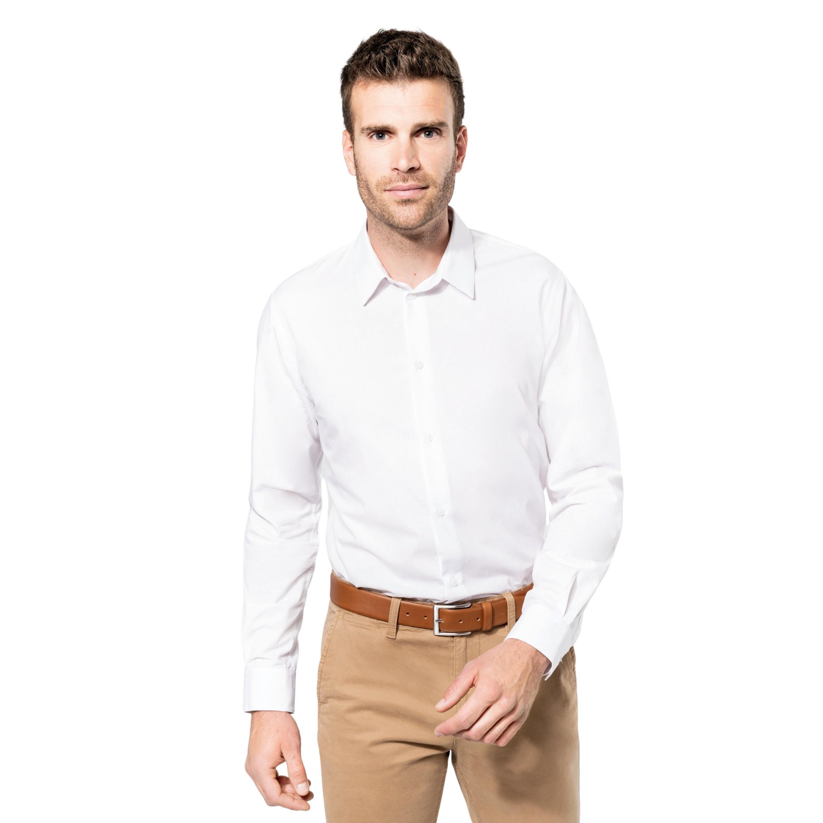 Kariban Camicia Maniche Lunghe Popeline  