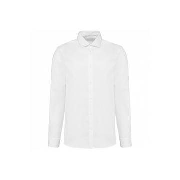 camicia a maniche lunghe popeline