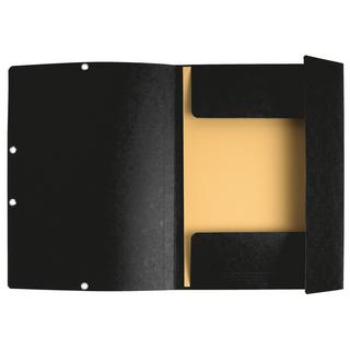 Exacompta Sammelmappen mit Gummizug und 3 Klappen, Colorspan-Karton 400g/m2, für DIN A4 - x 25  