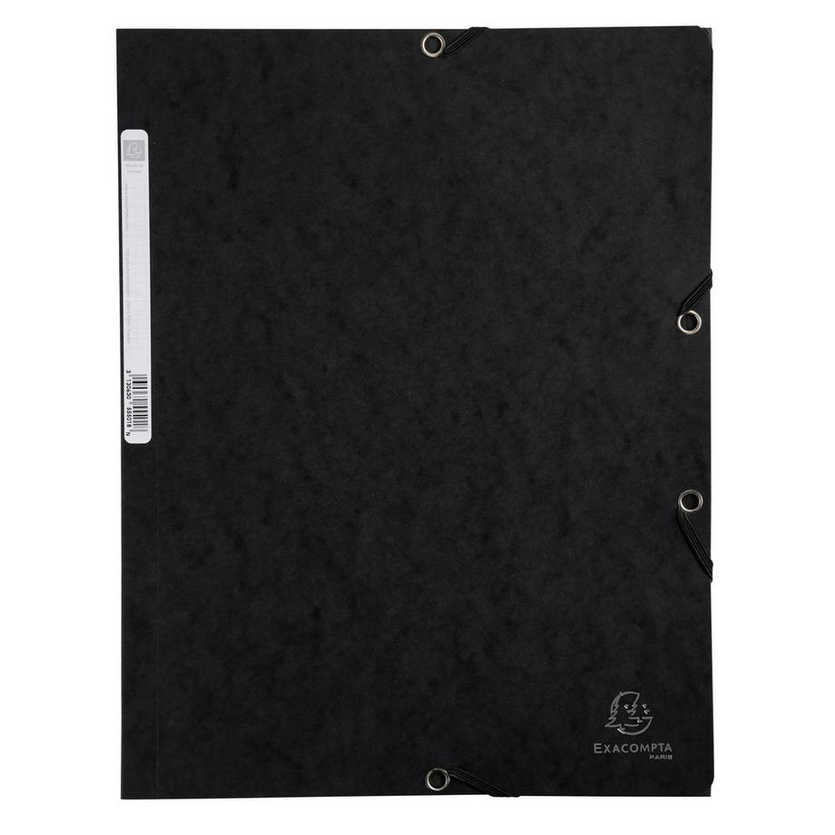 Exacompta Sammelmappen mit Gummizug und 3 Klappen, Colorspan-Karton 400g/m2, für DIN A4 - x 25  