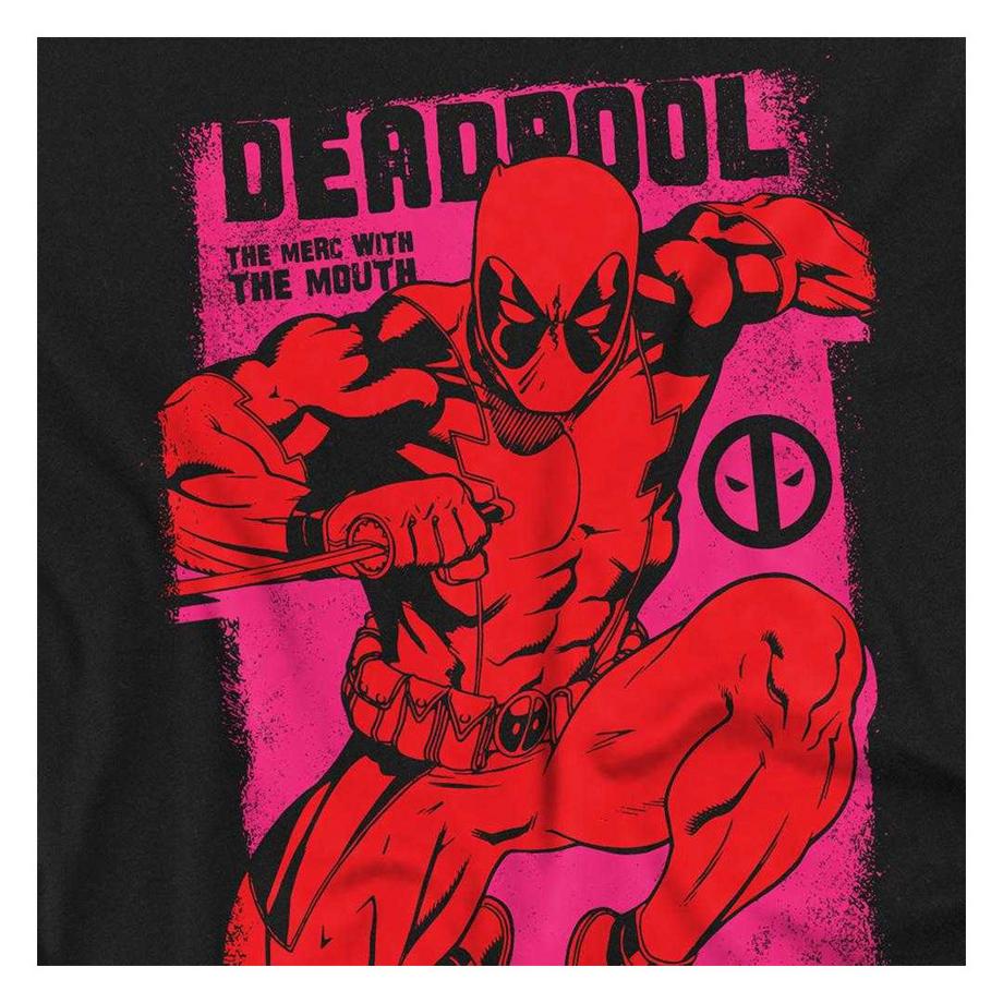 Deadpool  T-ShirtManches Longues Motiftyle Attaque Merc With A Mouth 