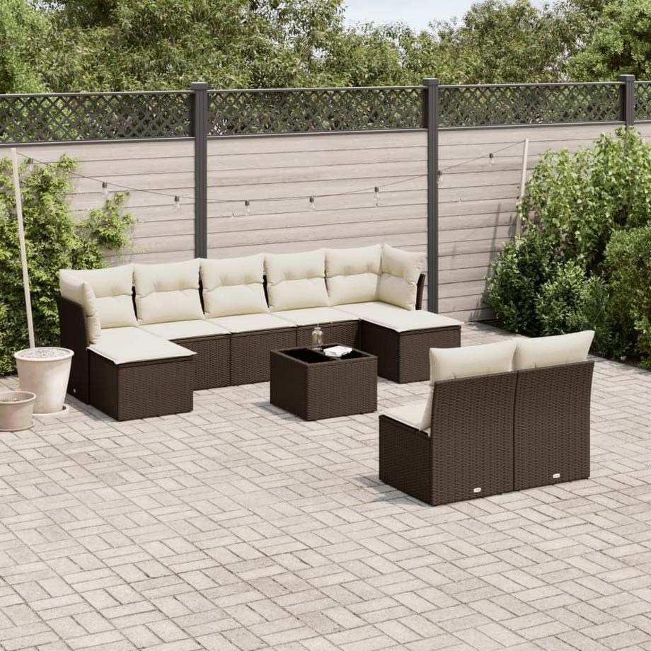 VidaXL Garten sofagarnitur poly-rattan  