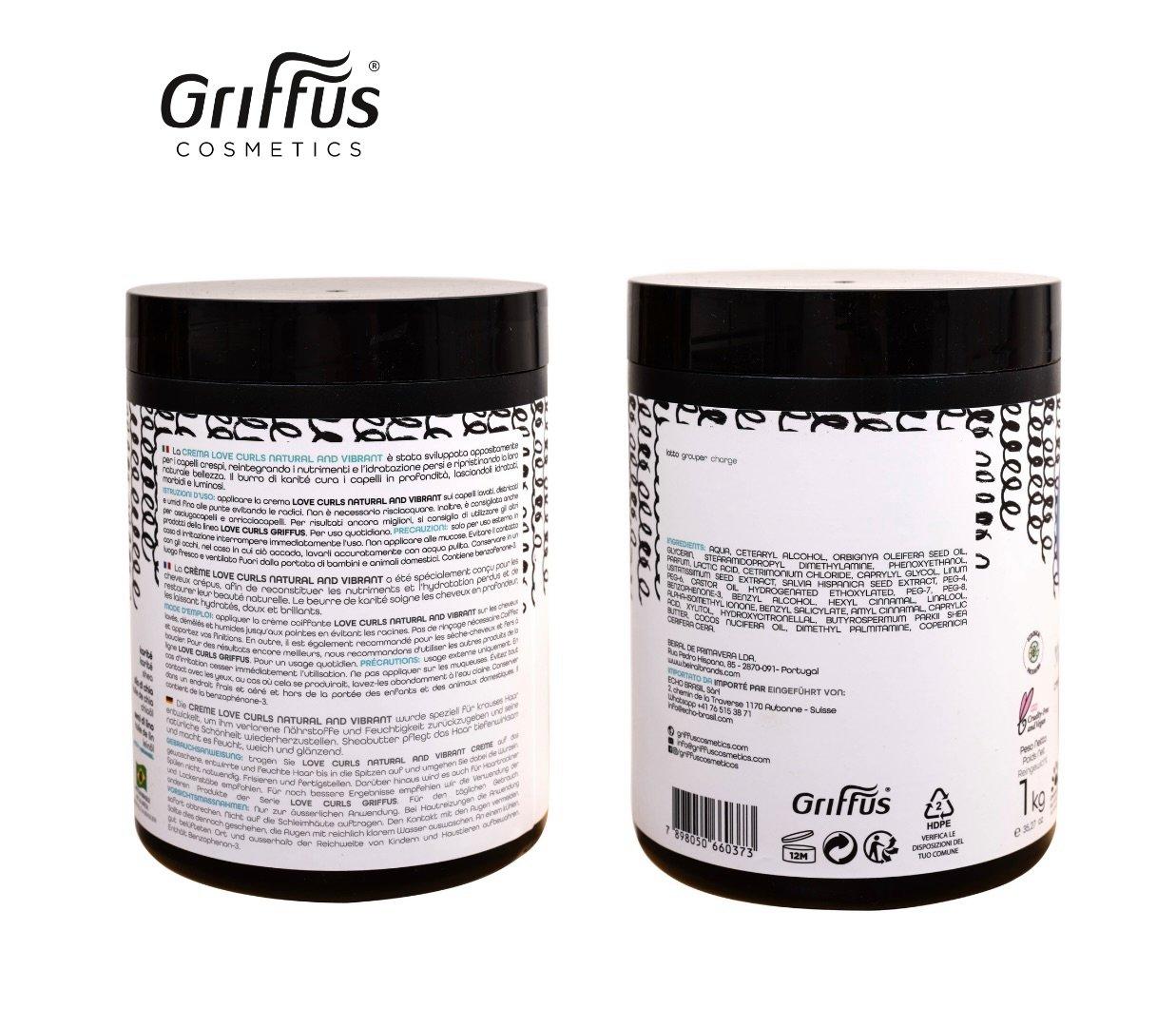 Griffus  Griffus Love Curls Natural & Vibrant Crema Modellante 1 KG 4ABC 