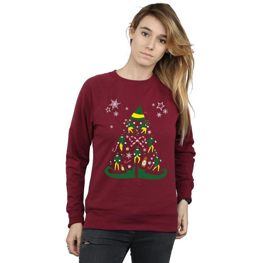 Elf Sweatshirt Arbre de Noël  