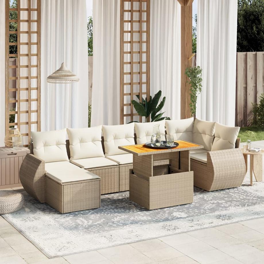 VidaXL Garten sofagarnitur poly-rattan  