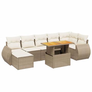 Garten sofagarnitur poly-rattan
