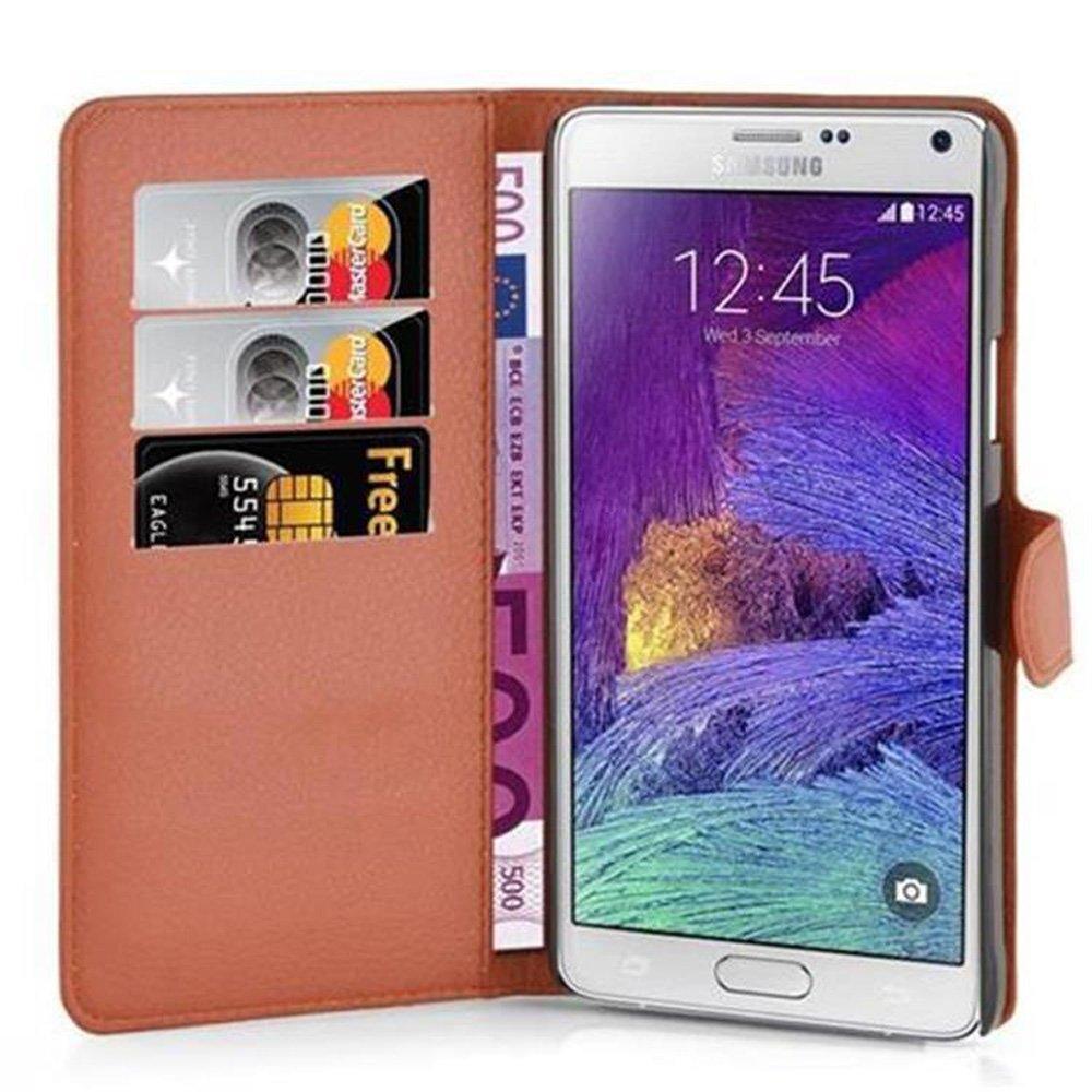 Cadorabo  Hülle für Samsung Galaxy NOTE 4 Standfunktion, Kartenfach 