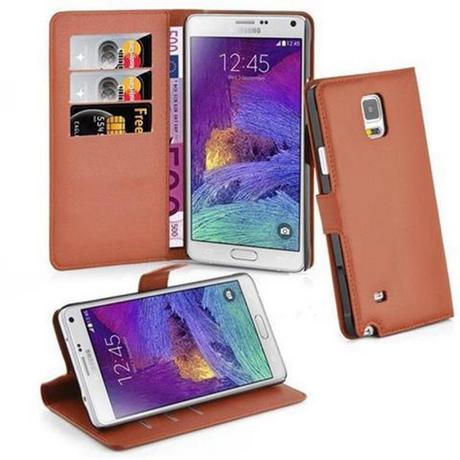 Cadorabo  Housse compatible avec Samsung Galaxy NOTE 4 - Coque de protection avec fermeture magnétique, fonction de support et compartiment pour carte 