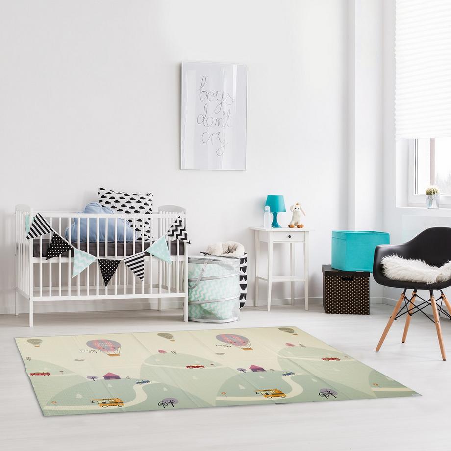 B2X Spielmatte mit Tier- und Straßenmotiv, faltbar  