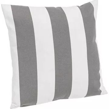 Cuscino da giardino rigato grigio 43x43