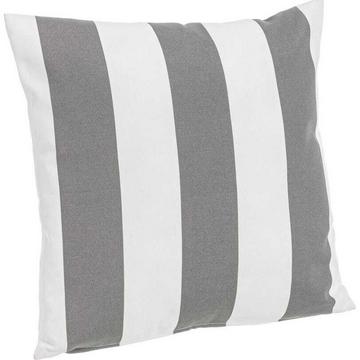 Cuscino da giardino a righe grigio 43x43