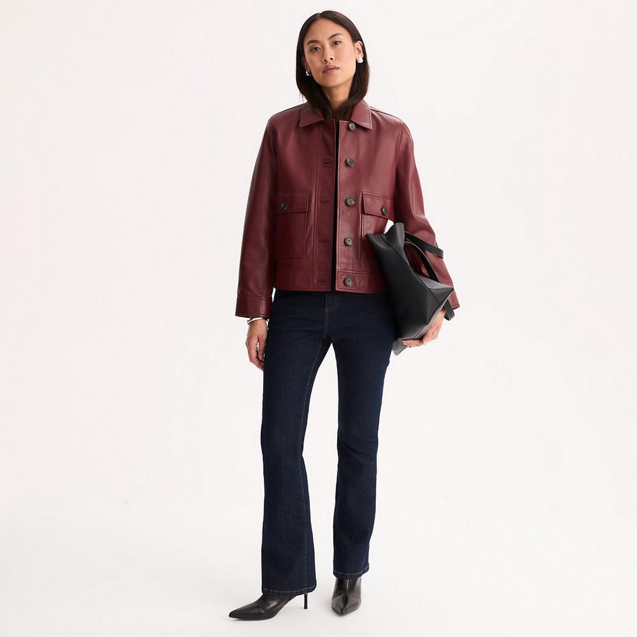 La Redoute Collections Kurze Schafslederjacke  