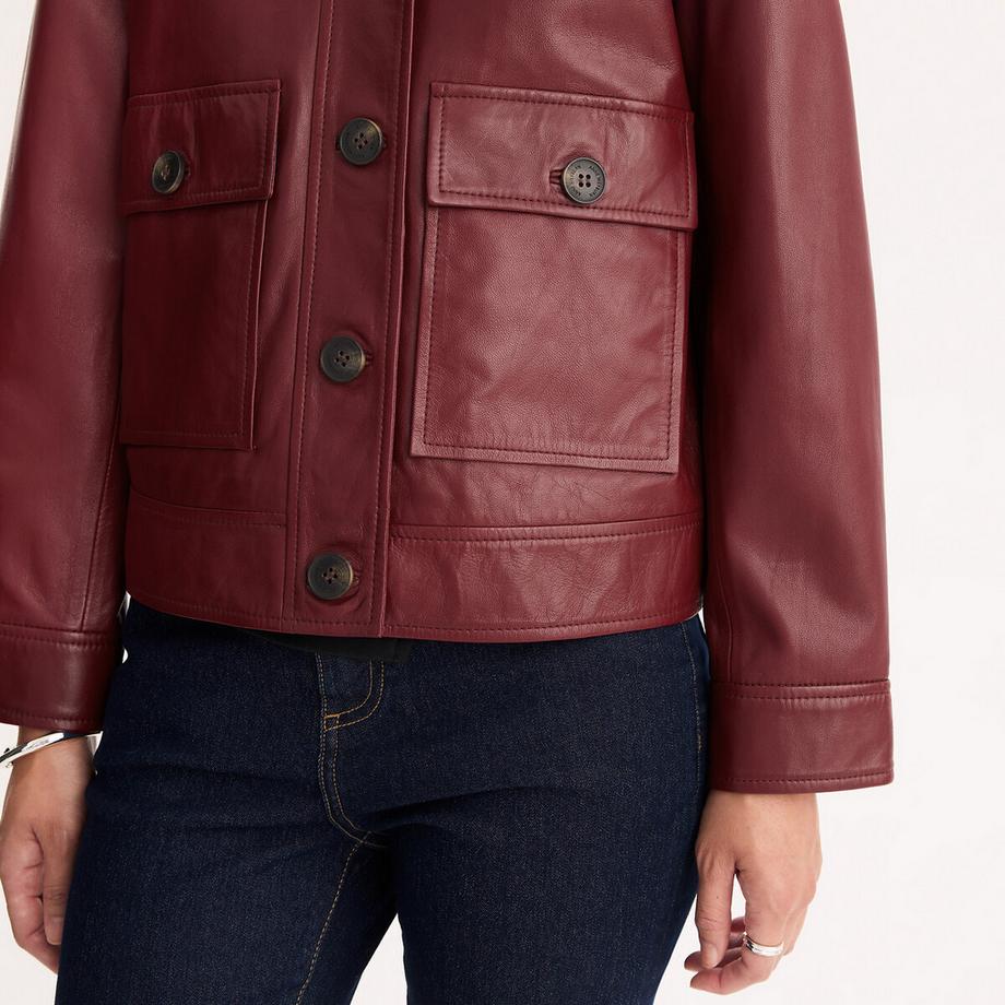 La Redoute Collections Kurze Schafslederjacke  