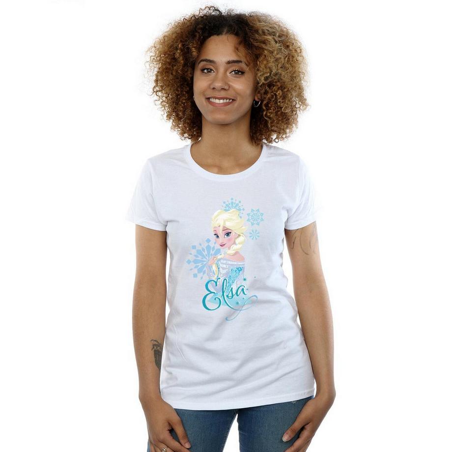 Disney Frozen Elsa T-Shirt Maniche Corte  