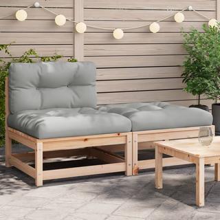 VidaXL Canapé de jardin bois  