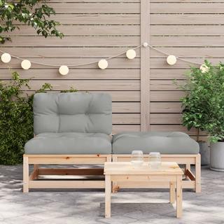 VidaXL Canapé de jardin bois  