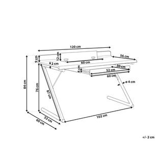 Beliani Schreibtisch aus MDF-Platte Modern FOCUS  