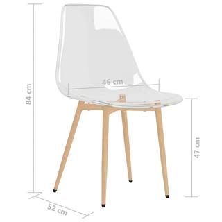 VidaXL Chaise de salle à manger bois  