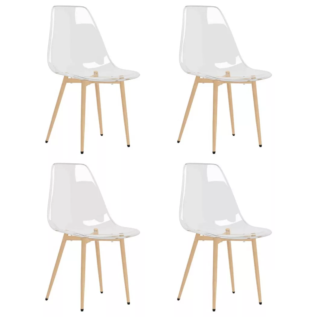 VidaXL - Chaise de salle à manger bois, One Size, Transparent