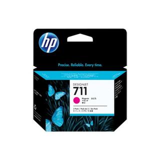 Hewlett-Packard  HP Tintenpatrone 711 magenta CZ135A DesignJet T120/520 3x29ml 