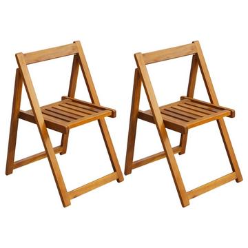 Chaise pliable bois d'acacia