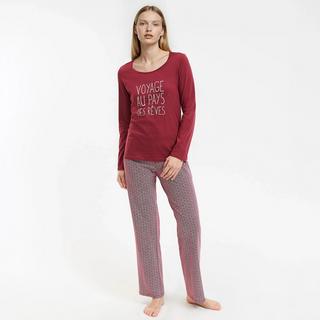 SO'HOME Langarm Baumwoll Jersey Pyjama  