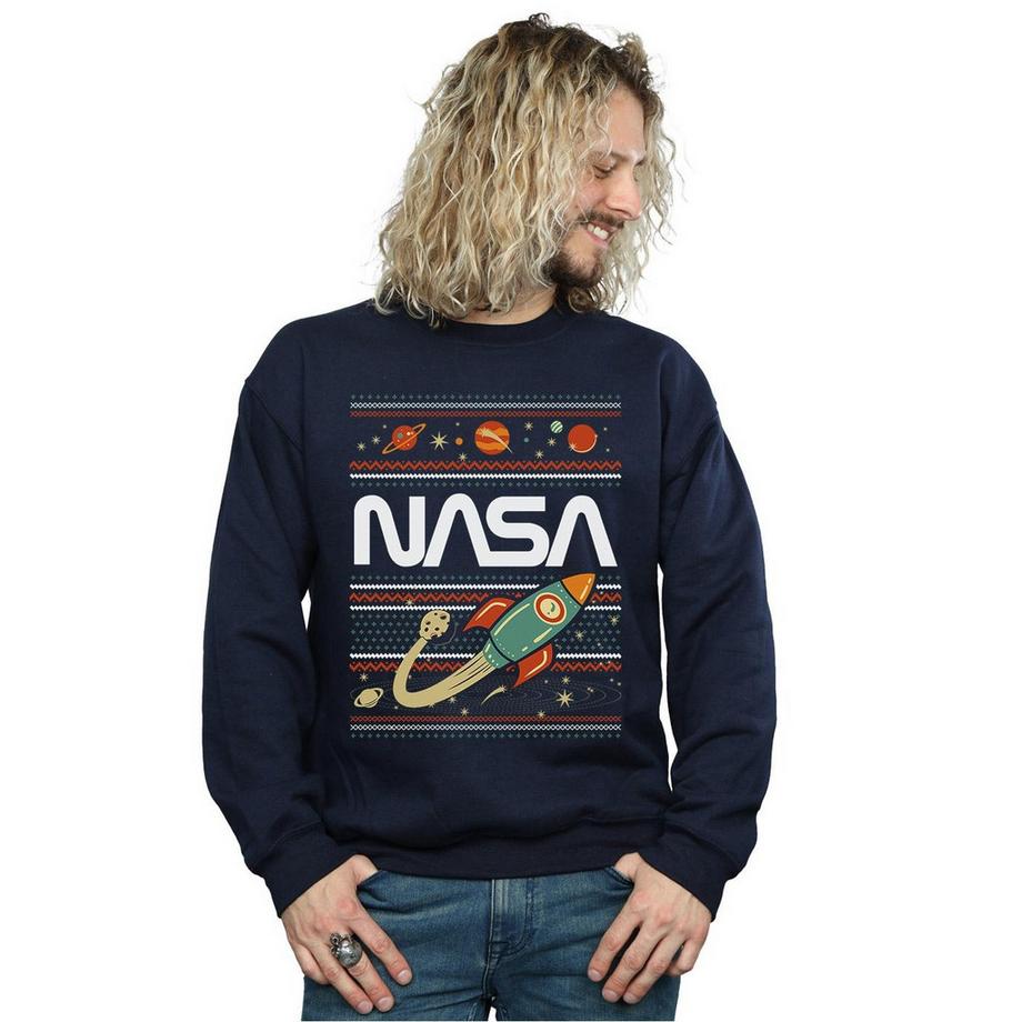 Nasa Christmas Rocket Sweatshirt  