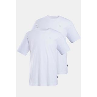 JP1880  T-shirt basic in confezione doppia con scollo a girocollo, disponibili fino alla tg. 8XL 