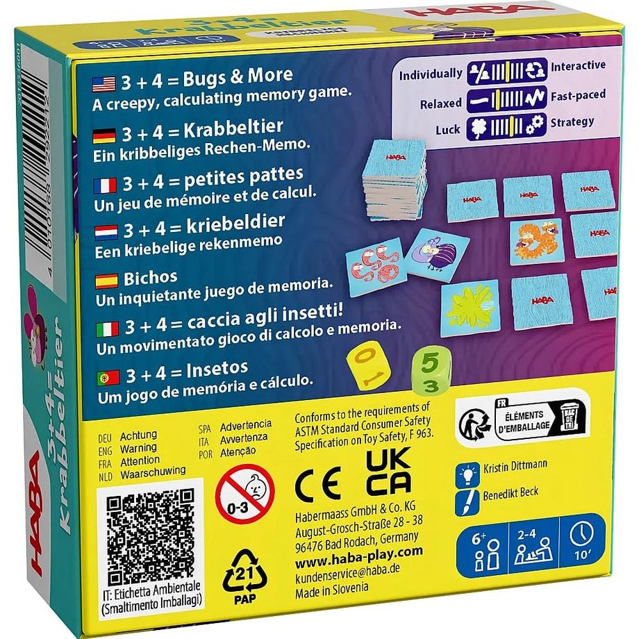 HABA  3+4 = Krabbeltier 