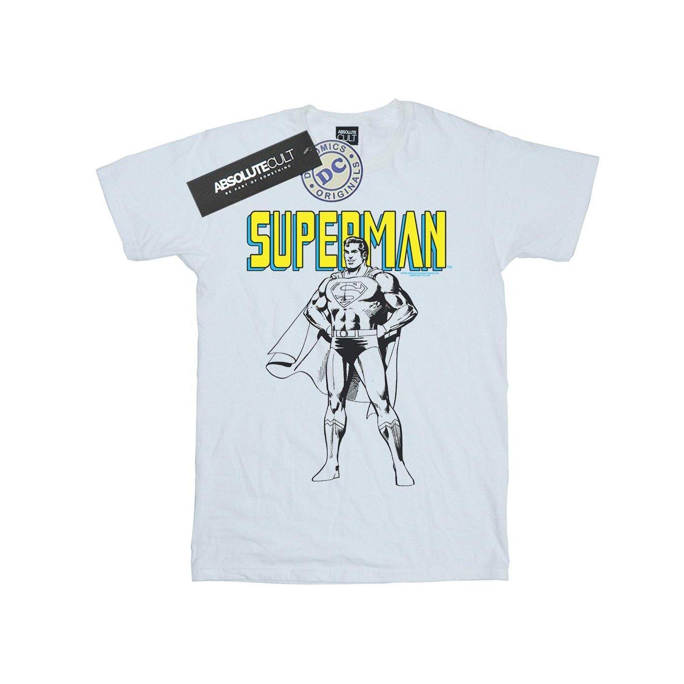 DC COMICS  Superman Mono Action Pose TShirt 