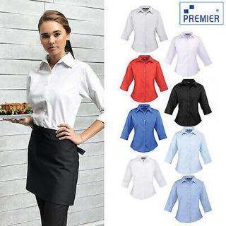 PREMIER Chemise de travail popeline 3/4 manches  