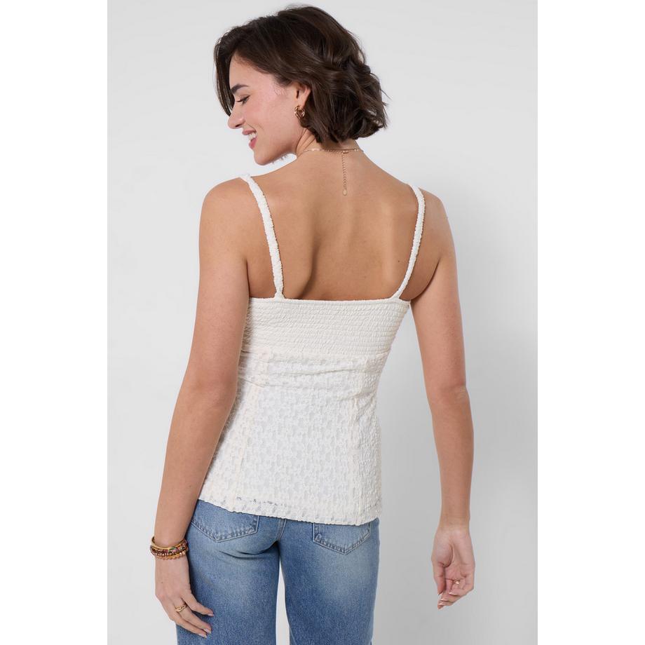 Joe Browns Top Strutturato con Dettaglio a Fiocco e Schiena Smockata  