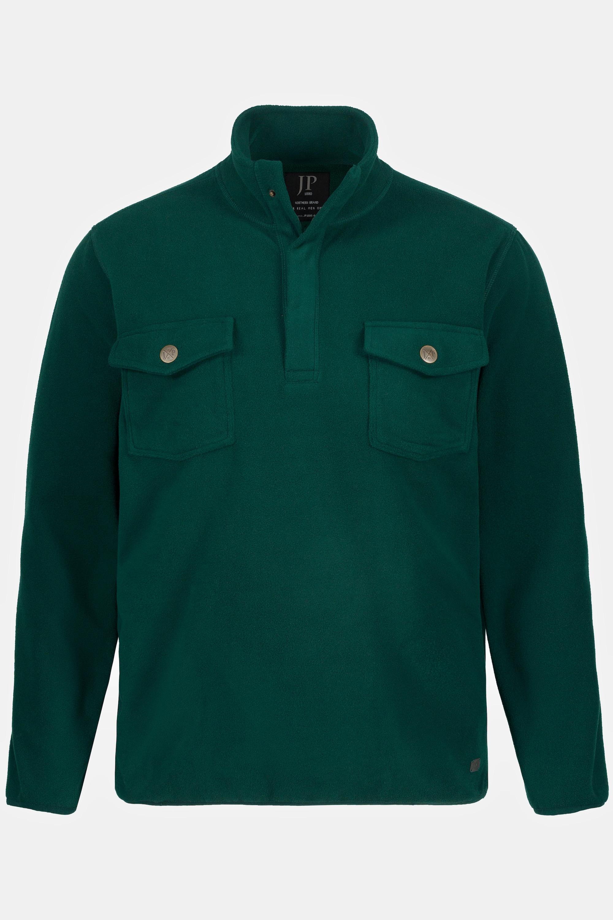 JP1880  Maglia polo di pile per l'outdoor con maniche lunghe 